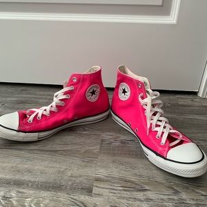 Hot Pink Converse High Tops
